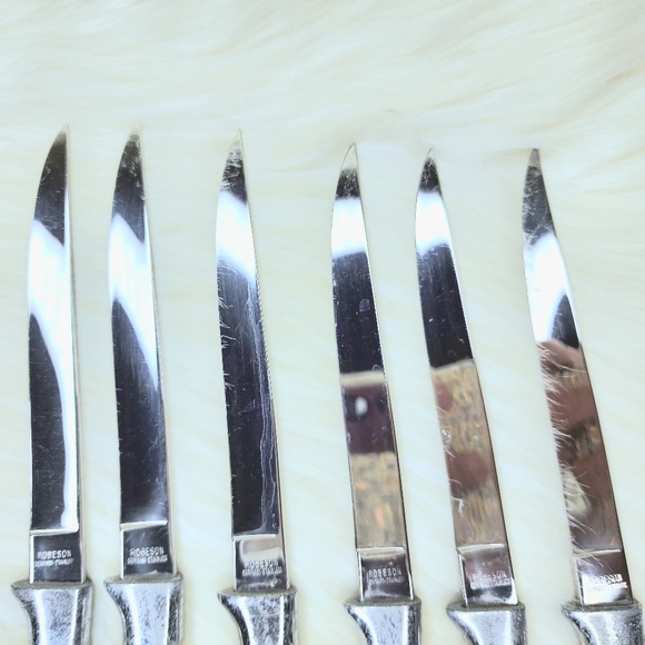 Vintage Robeson Steak Knives Set Of 6 - Picture 3 of 7